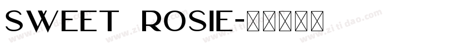 Sweet Rosie字体转换